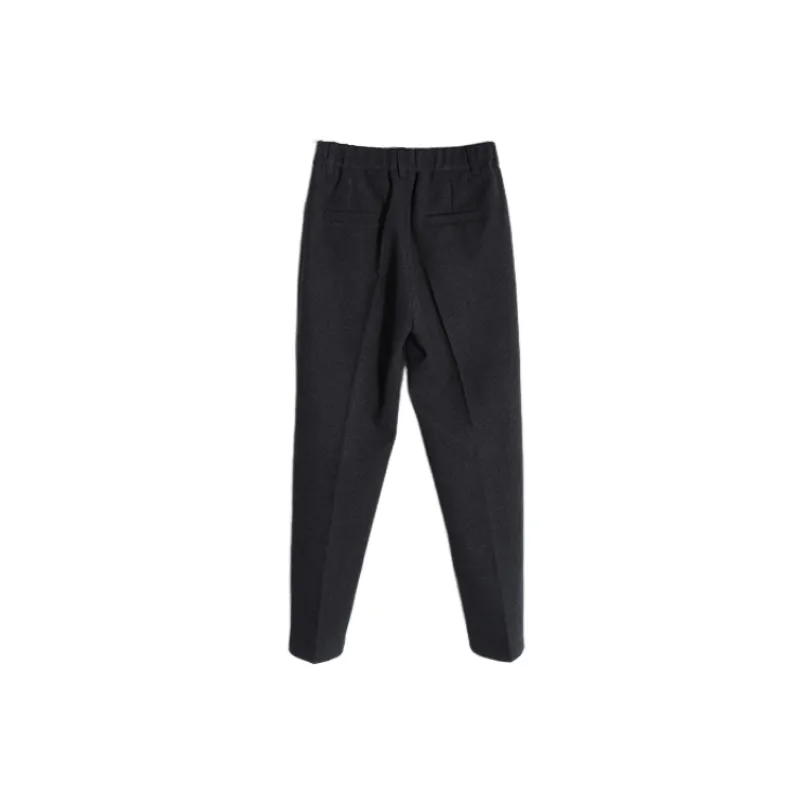 Simple Maximum Comfort Cotton Suit Trousers Women-1