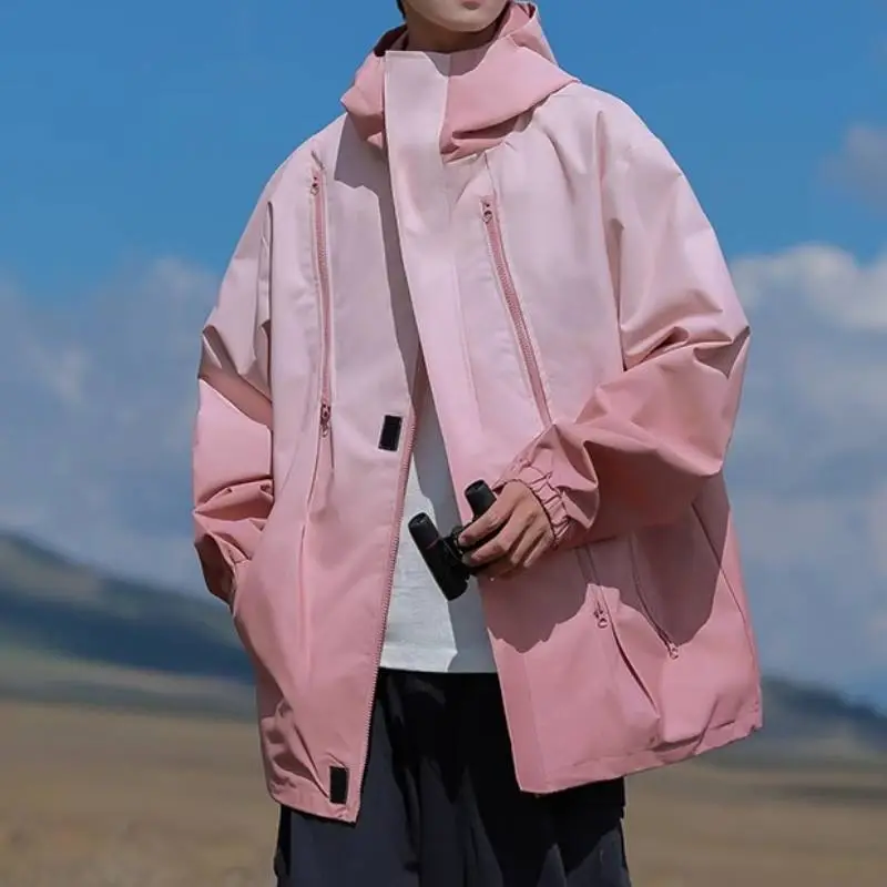 Fashionable Simple Polyester Outdoor Jacket-1
