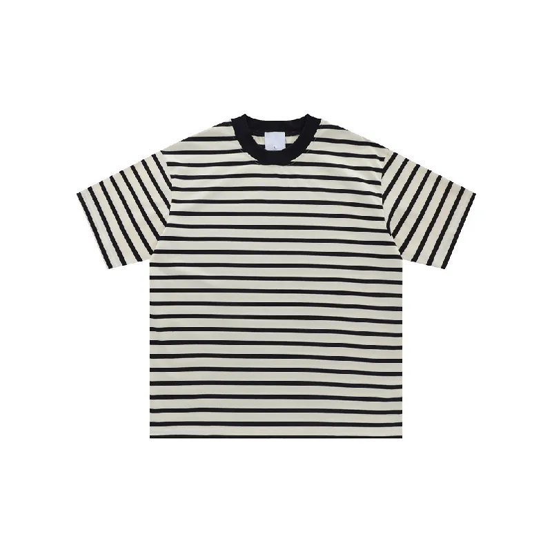 Fashion Contrast Color 100% Cotton T-Shirt-0