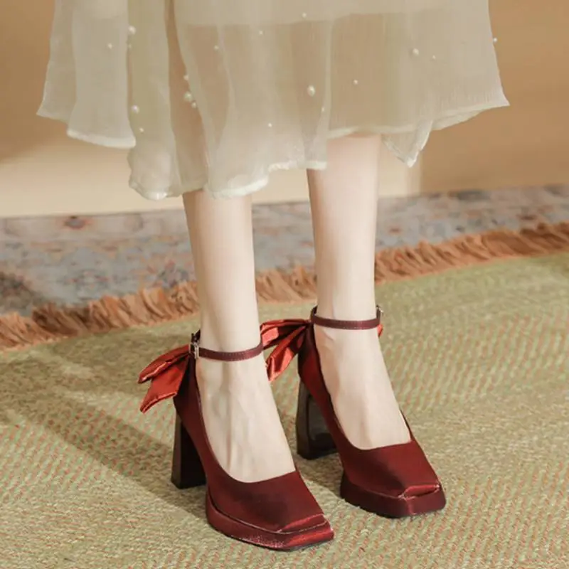 Simple Waterproof Mary Jane Shoes-2