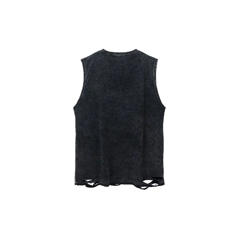 Street Washed Cotton Vest-1