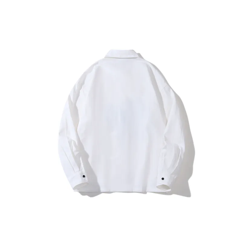 Fashion Brand Loose Printed Long sleeved Design Sense Oversize Lazy Style Casual Shirt-1