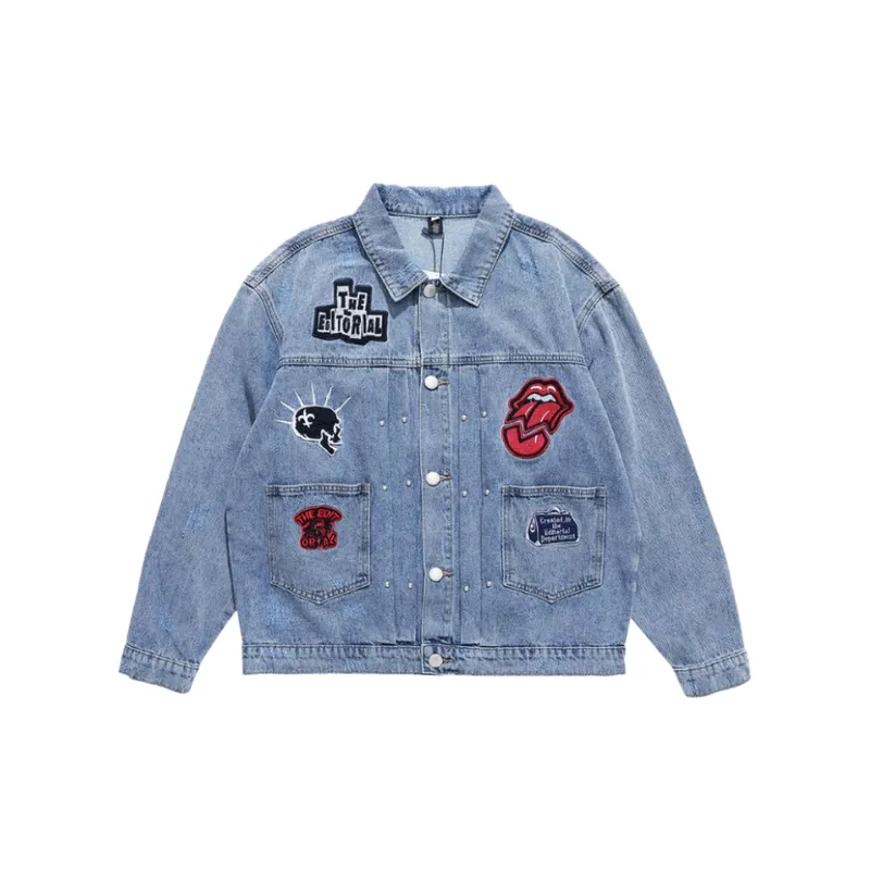 Nostalgic Retro Denim Jacket-0