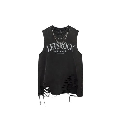 Retro Washed Necklace Vest