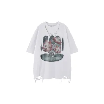 Simple Retro Cotton Blended Fabric T Shirt Unisex