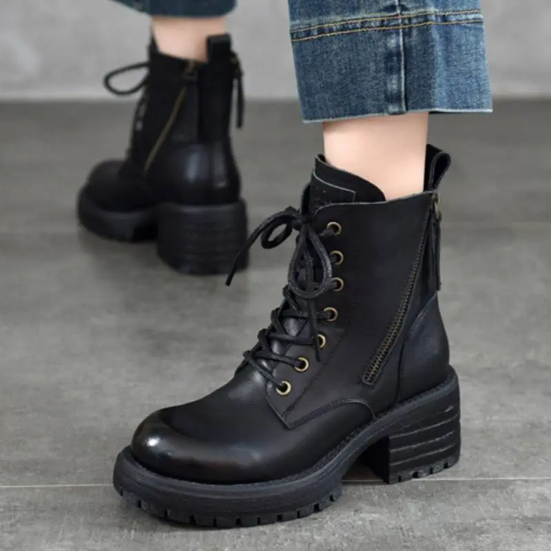 Fashionable Zipper Martin Boot-2
