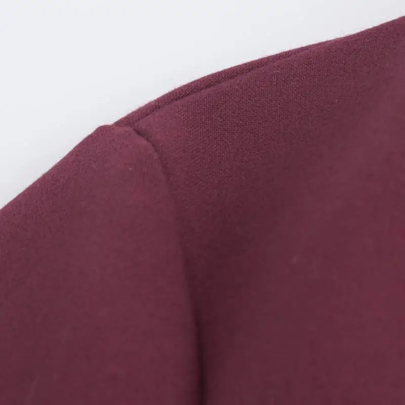 Casual Plain Polyester Dress Women-4