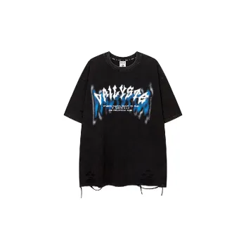 Retro Ripped 100% Cotton T Shirt