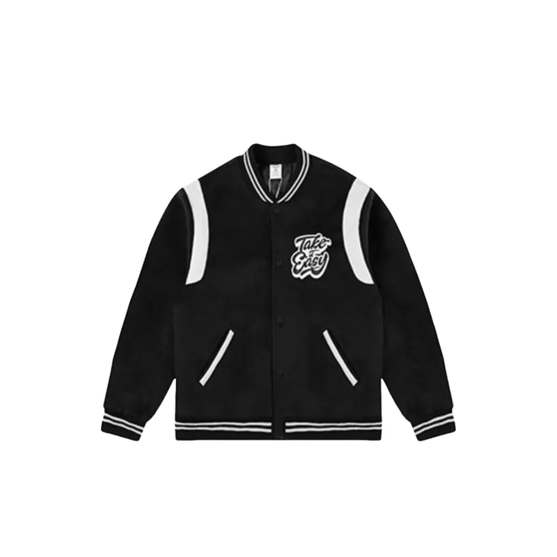 Contrasting Color Embroidered Jacket-7