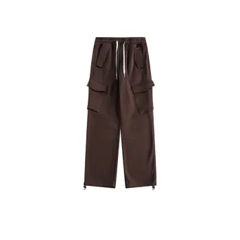 Multi Pocket Casual Drawstring Elastomer Pants