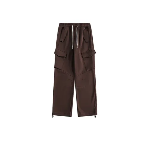 Multi-Pocket Casual Drawstring Elastomer Pants