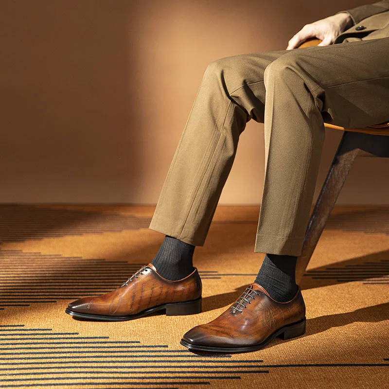 Simple Plain Dress Shoes-5