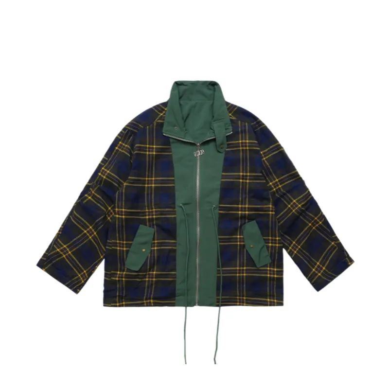Stand Collar Zipper Coat-6