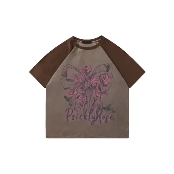Fashion Butterfly Polyester T Shirt