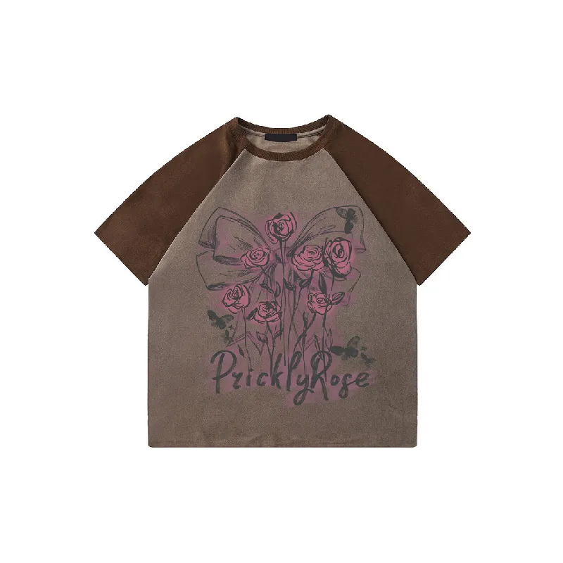 Fashion Butterfly Polyester T Shirt-8