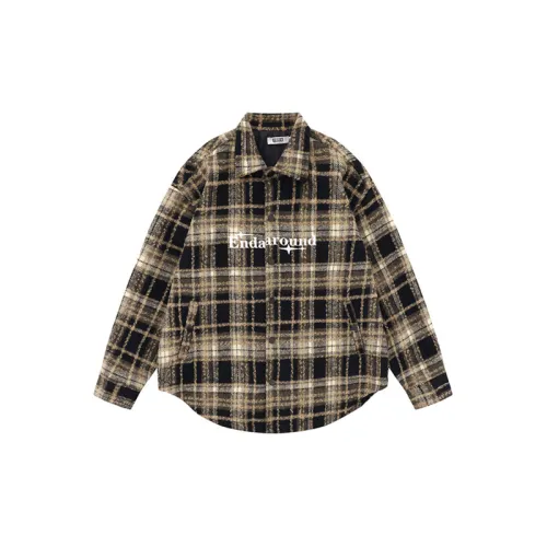 Ancient Letter Embroidered Lapel Long Sleeve Loose Jacket