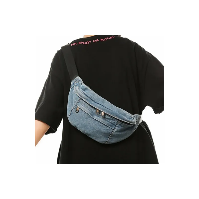 Washed Large Capacity Sling Bag Women-5