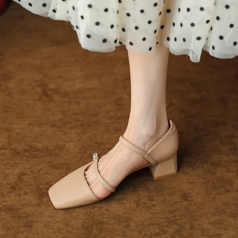 Elegant Plain High Heels-5
