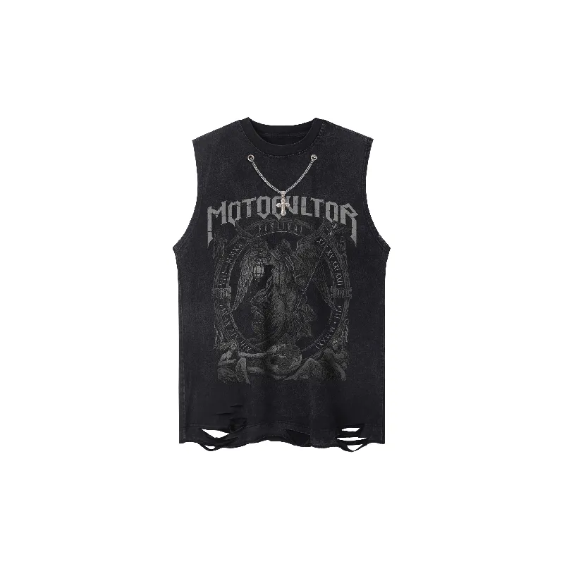 Casual Loose Cotton Vest-4