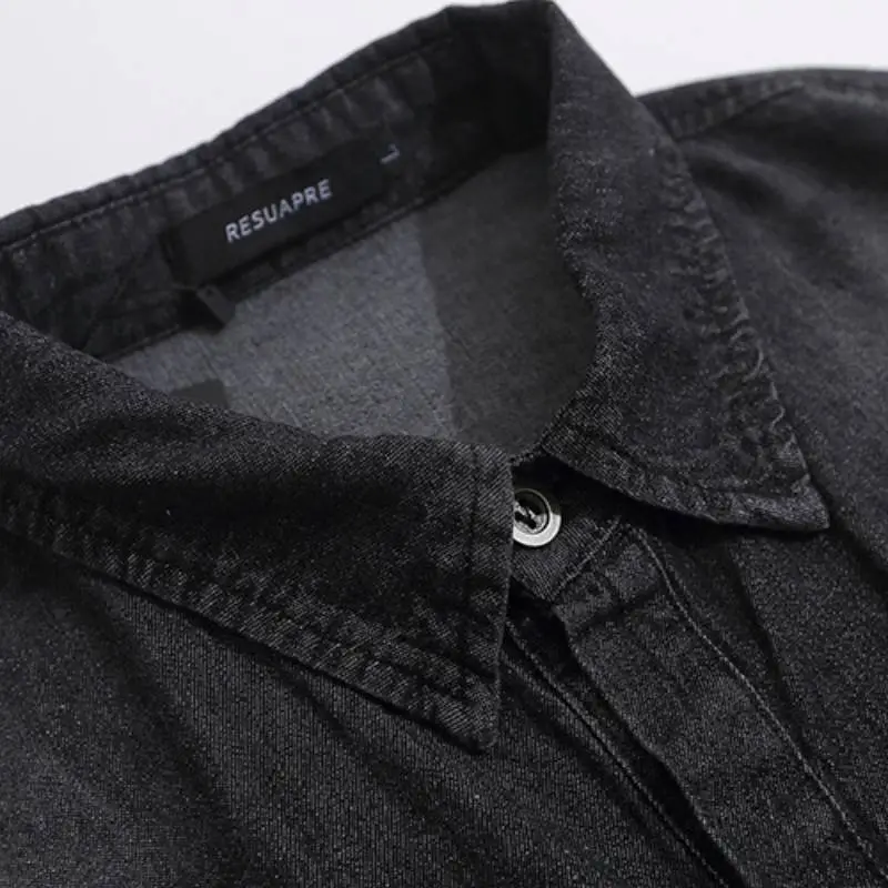 Casual Fashionable Denim Shirt-5