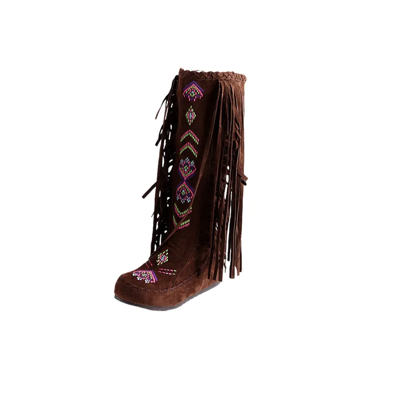 Basics Simple Knee High Boots-5