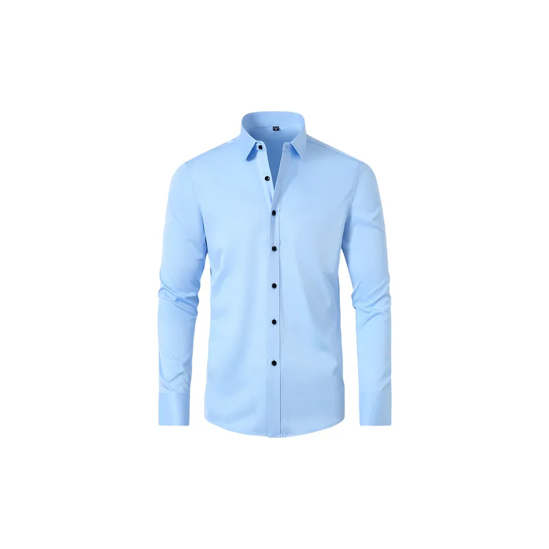 Basics Long Sleeve Polyester Shirt Unisex-0