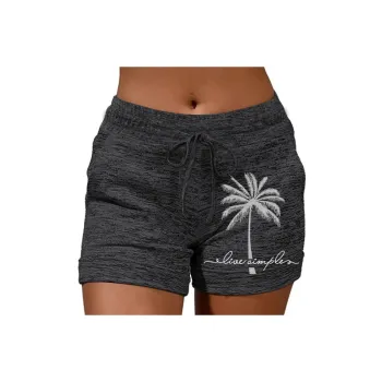 Sporty Breathable Polyester Casual Shorts Women