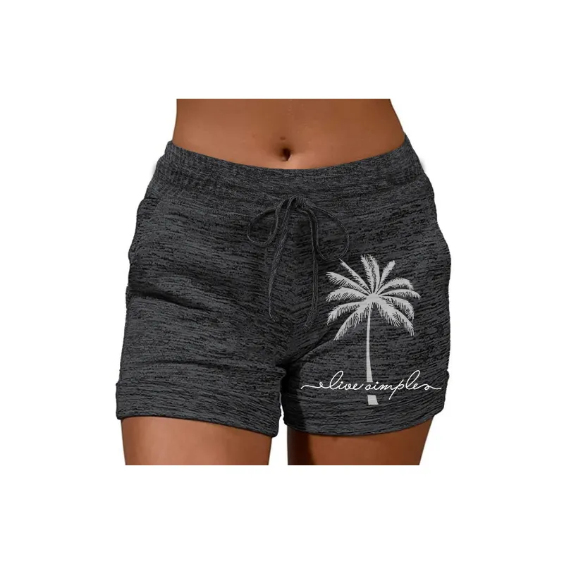 Sporty Breathable Polyester Casual Shorts Women-6