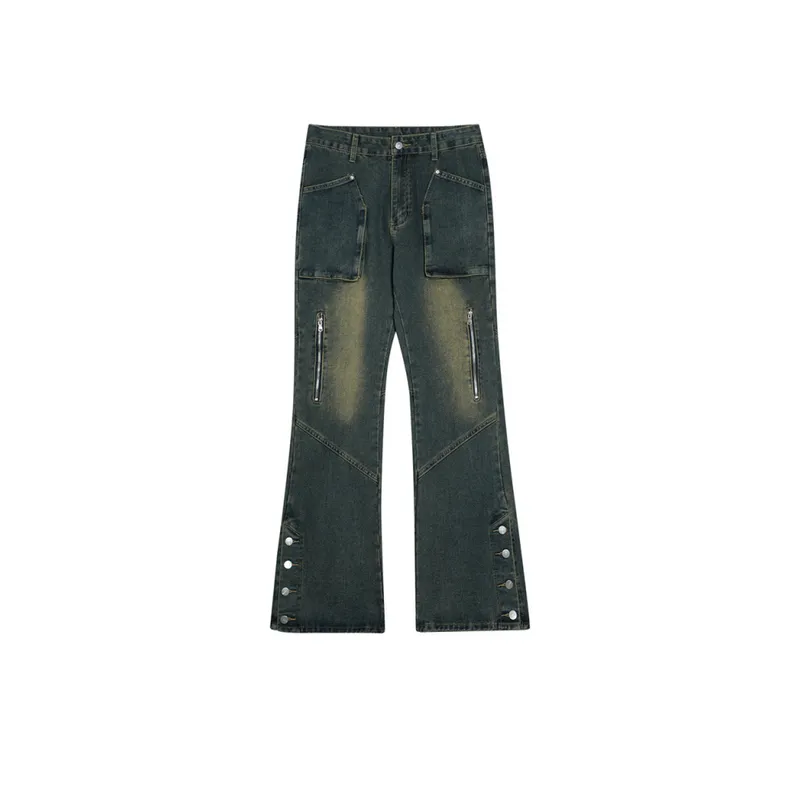 Trendy Loose Flared Jeans-0