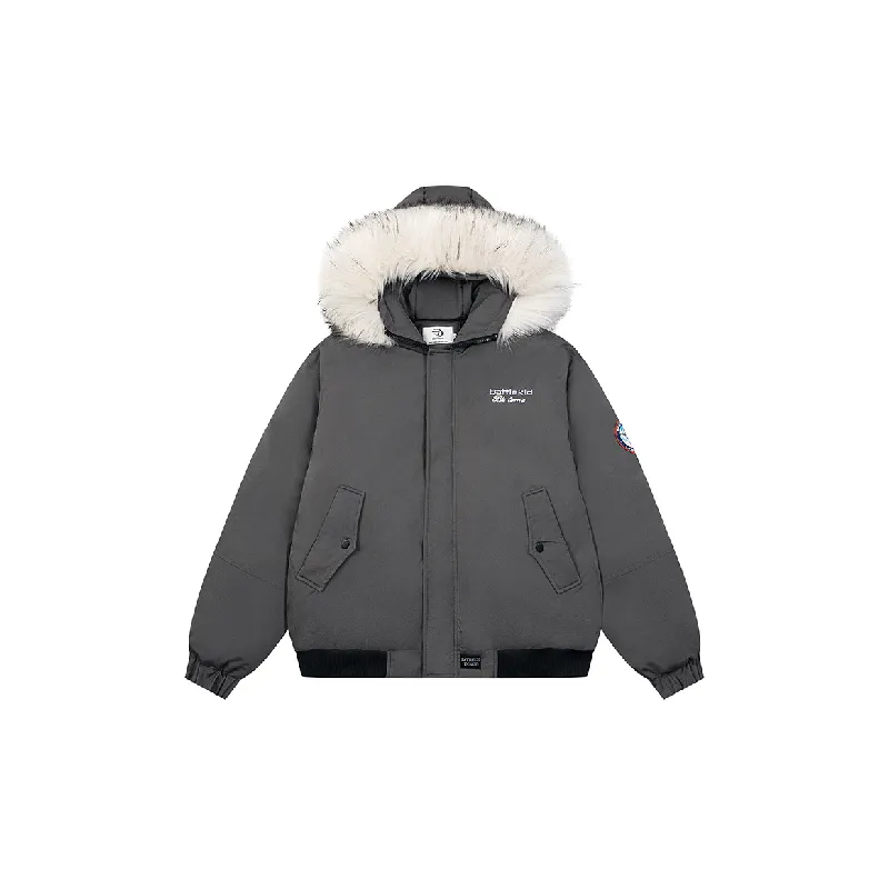 Casual Plain Quilted Jacket-8