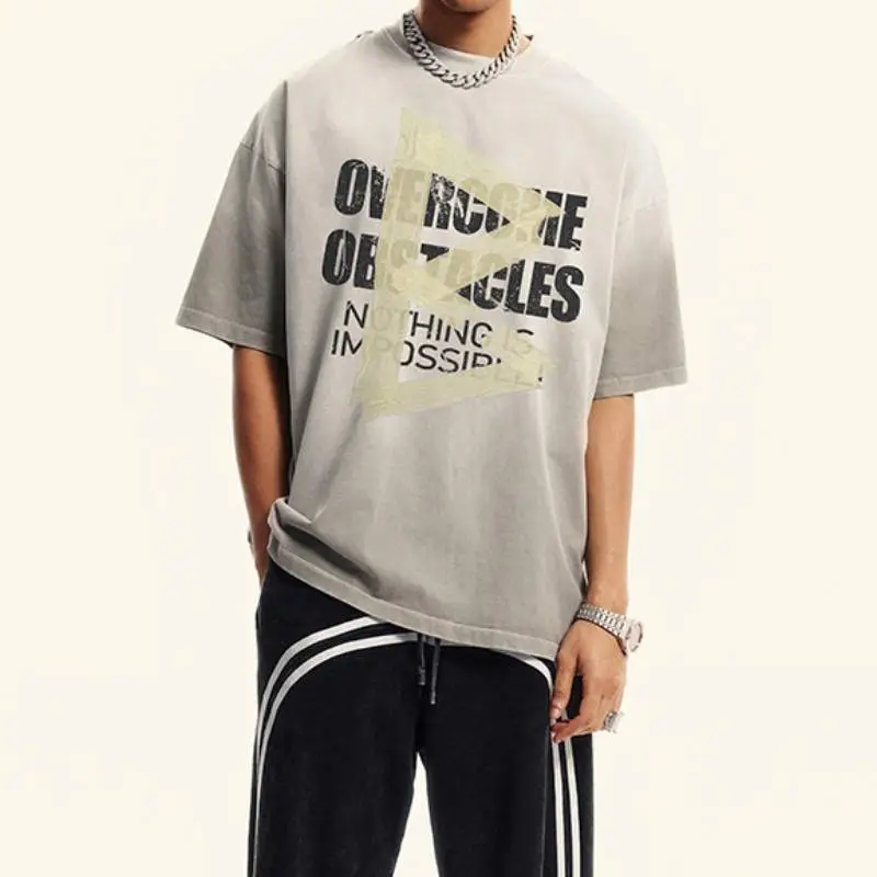 Fashionable Washed Cotton T Shirt-6