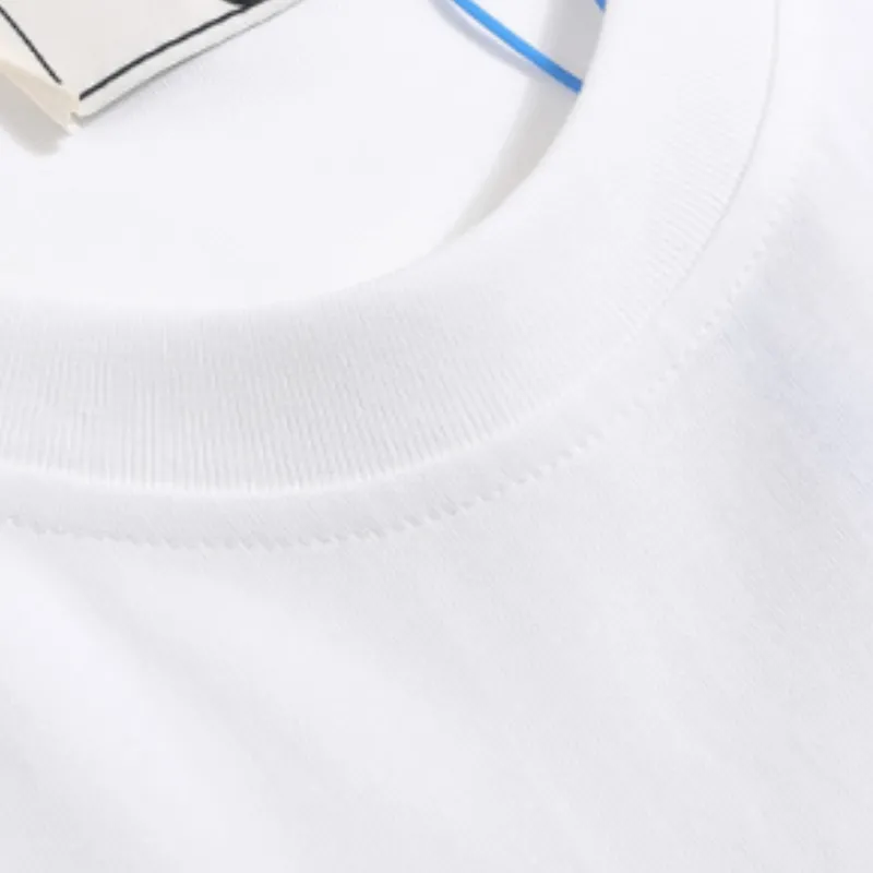 Loose Embroidery 100% Cotton T Shirt-4