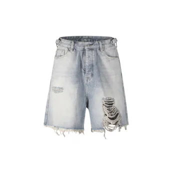 Casual Straight Leg Denim Shorts