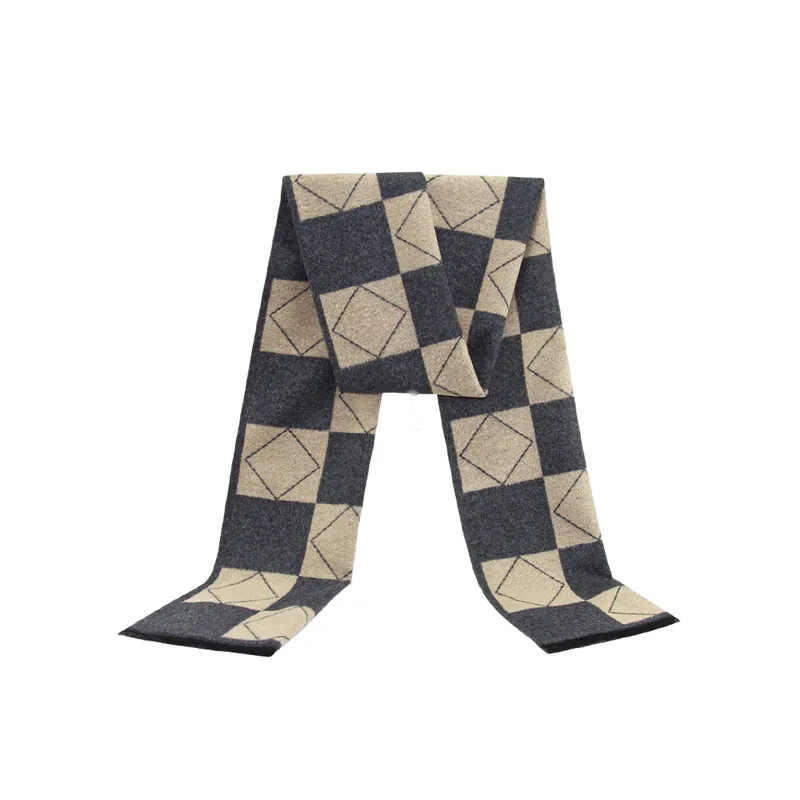 Casual Plaid Knit Scarf-10