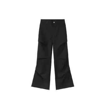 Fashionable Plain Polyester Casual Pants
