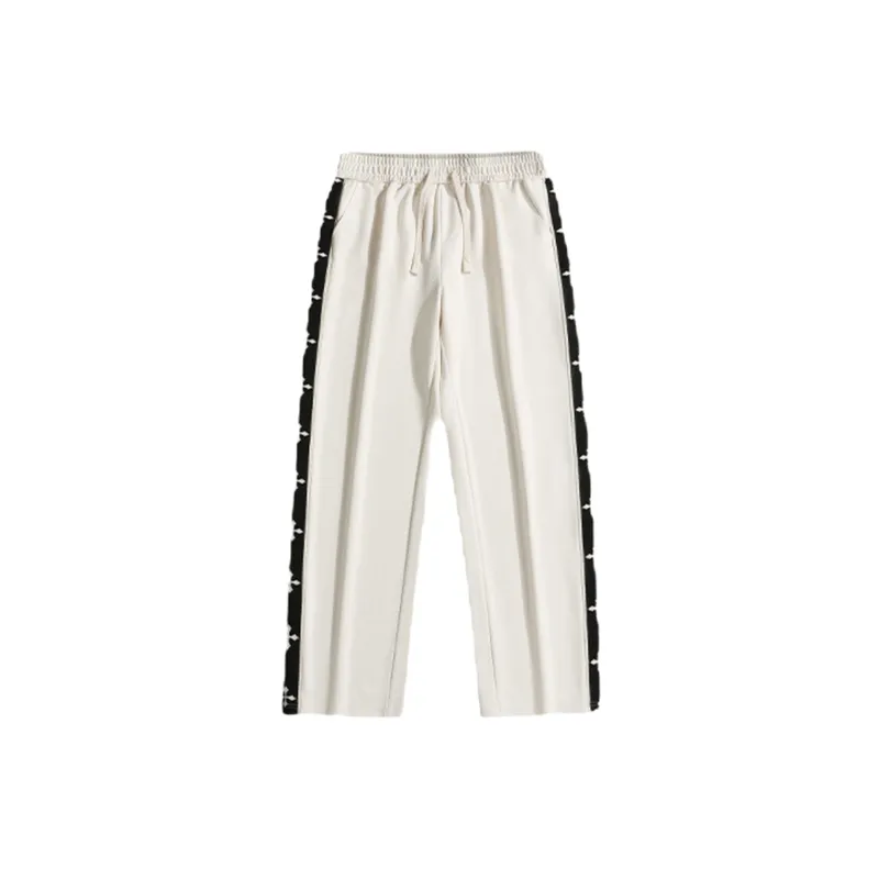 Loose Straight Leg Knit Sweatpants-0