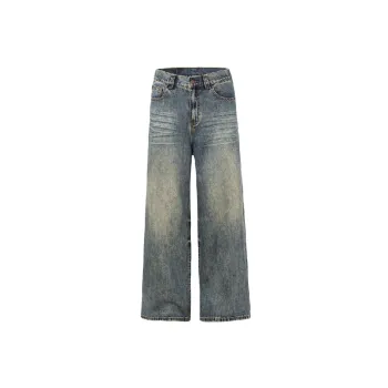Fashionable Loose Straight Leg Jeans