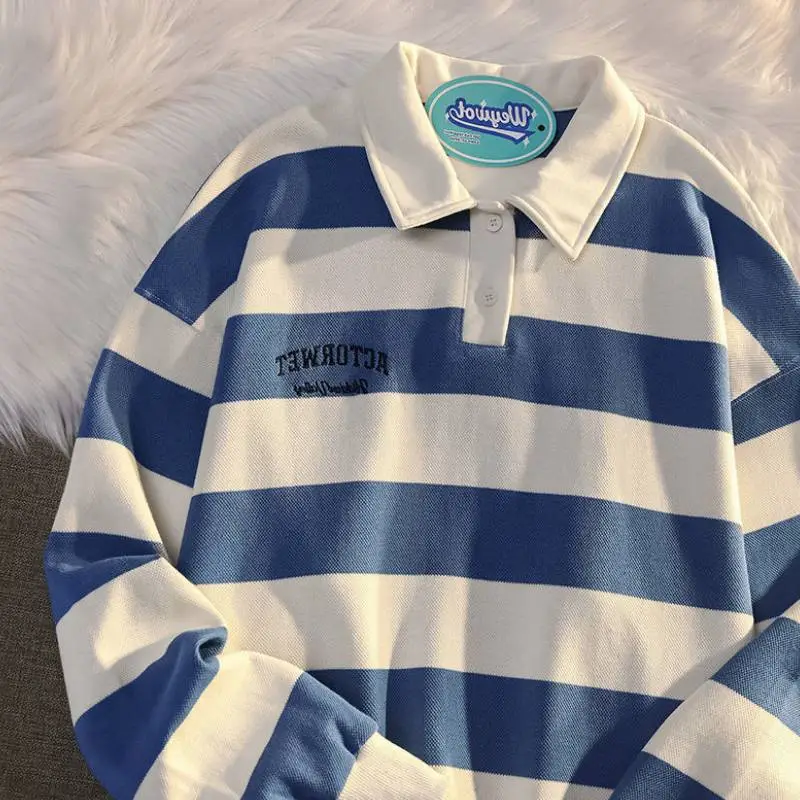 Fashionable Striped Polyester Polo-4