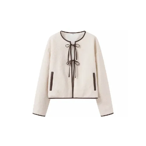 Fashionable Loose Velvet Jacket Women
