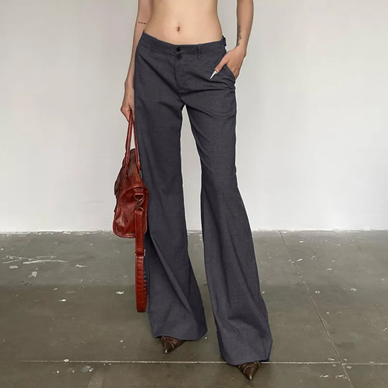 Casual Elegant Suit Trousers Women-2