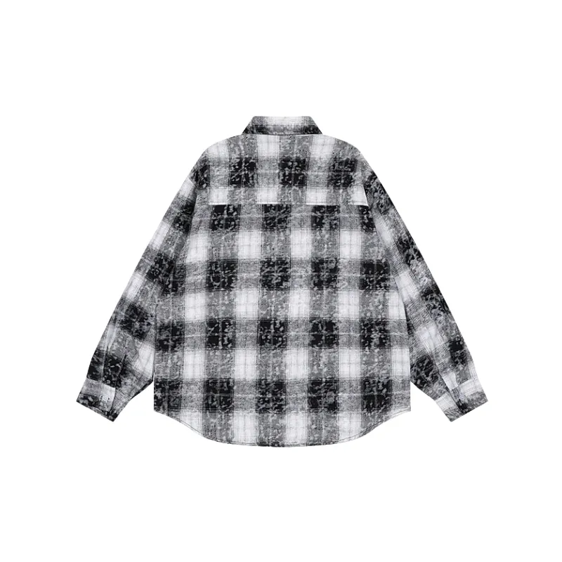 Cute Plaid Cotton Blended Fabric Shirt-1