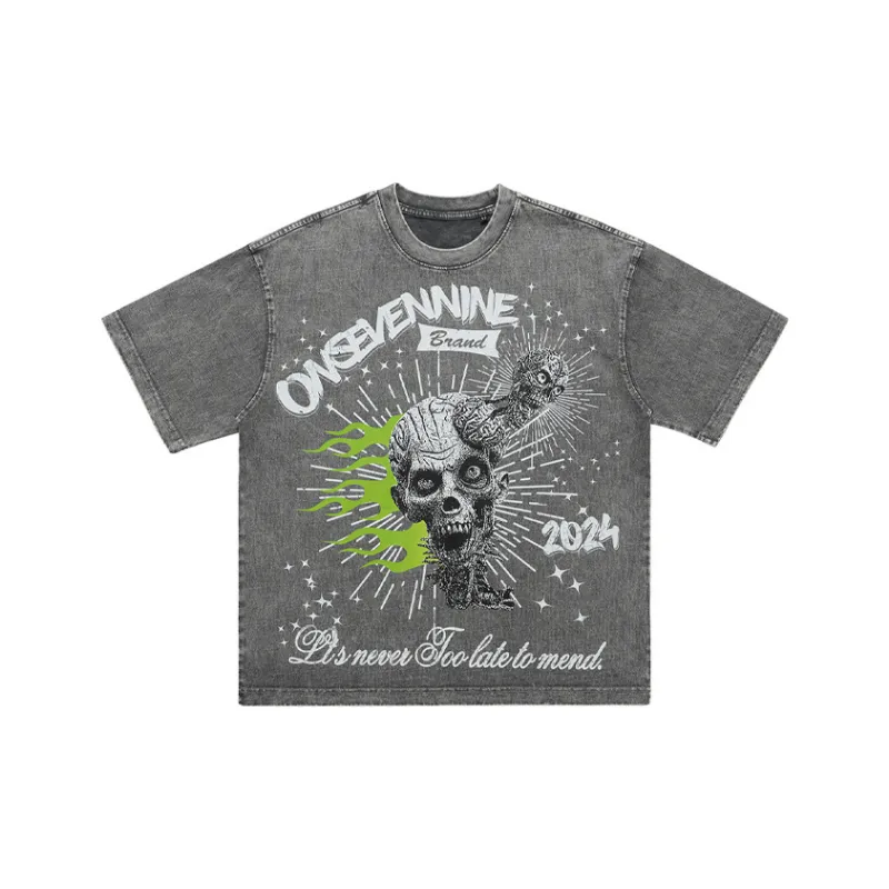 Retro Distress T Shirt-0