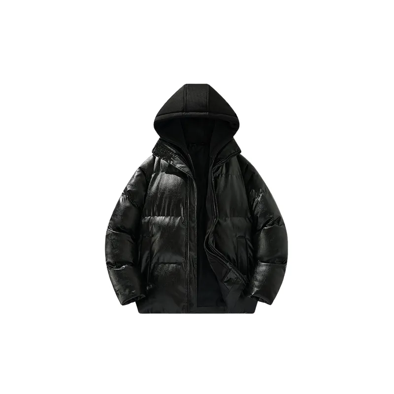 Casual Loose PU Quilted Jacket-10