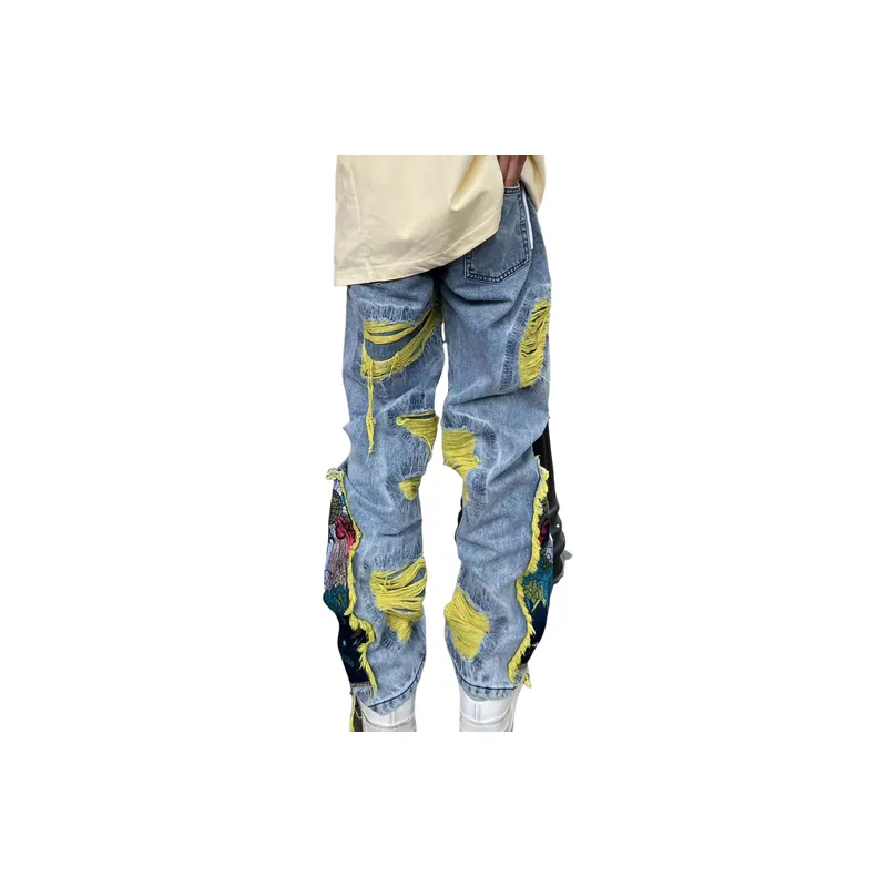 Straight Leg Loose Jeans-1