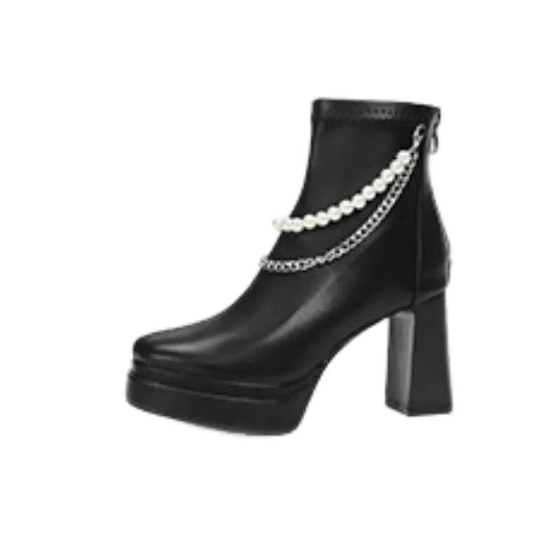 Funky Pearls High Heels-0