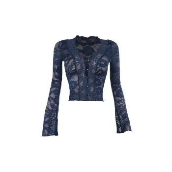 Sexy Loose Polyester Shirt Women