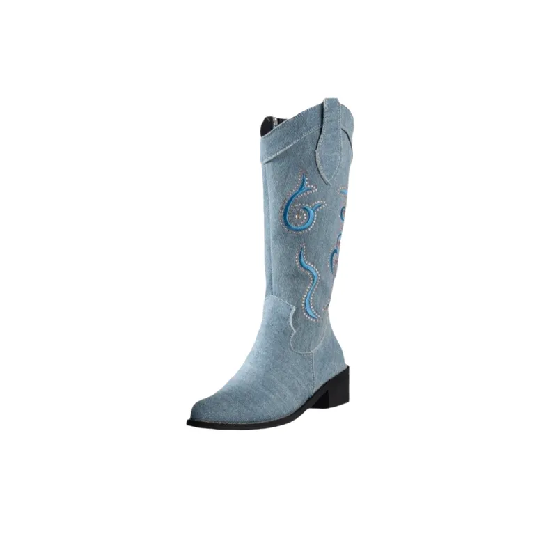 Basics Simple Knee High Boots-0