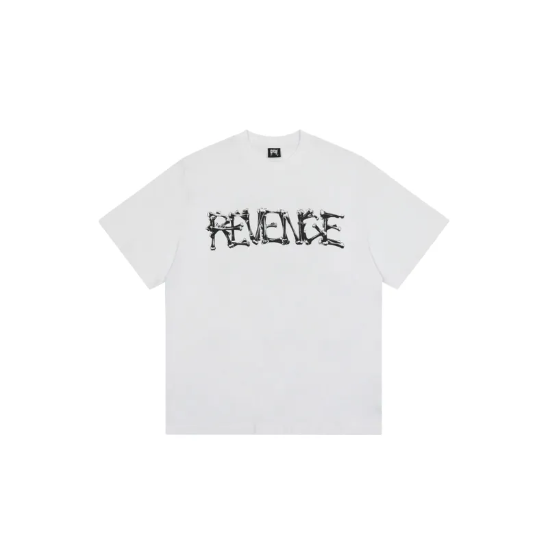 Letters Printed Short Sleeved T Shirt-2