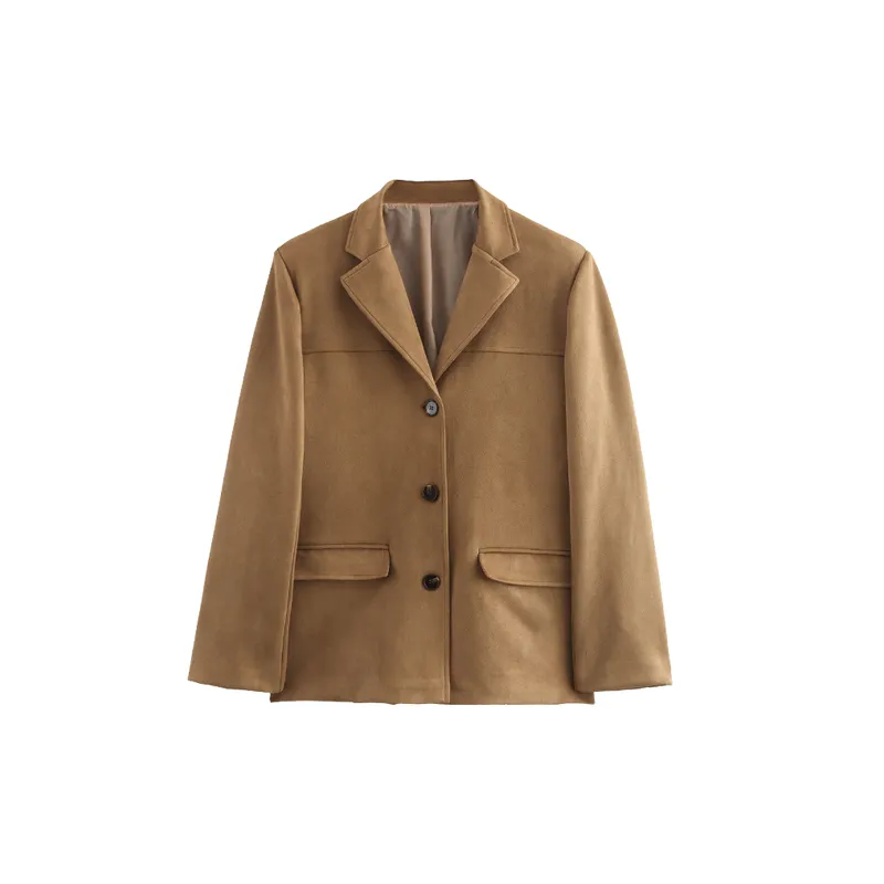 Retro Casual Jacket Women-4