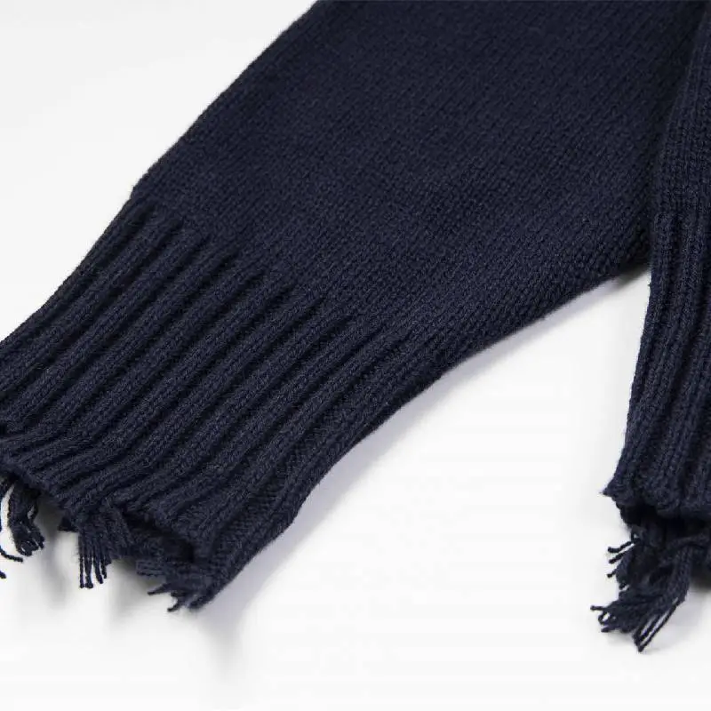 Casual Loose Cotton Blended Fabric Sweater-2